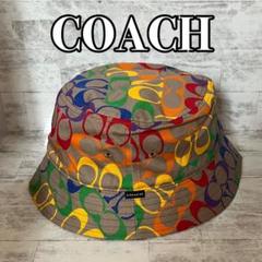 ハク　新品未使用　コーチのバケットハット COACH コーチ バケットハット 新品 グレー シグネチャー｜Yahoo