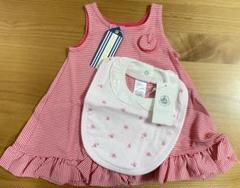 プチバトー ワンピース　12m 女の子　ボーダー