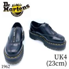 Dr.Martin ドクターマーチン　AURIAN Ⅱ QUAD 1962 Aurian II Smooth Leather Platform Shoes in Black | Dr. Martens