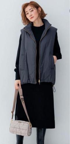 極美品】23区オックスフォード ダウンベスト ラクーンファー 3WAY