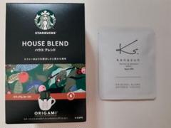 【スタバ】オリガミ®️パーソナルドリップ®️コーヒー ハウスブレンド ４袋 +１のサムネイル