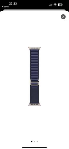 新品未開封 apple純正アルパインループ ブルー Mサイズ Amazon.co.jp: Apple Watch Band - 49mmケース用ブルー