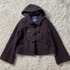 美品✨【バーバリーブルーレーベル】ダッフルコート ショート丈 チャコールグレー 2025年最新】BURBERRY BLUE LABEL 着丈：ショート レディース