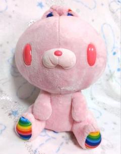 汎用うさぎ　チャックスgp　レインボー　ピンク　ぬいぐるみ　グルーミー　536 汎用うさぎ チャックスgp レインボー ピンク ぬいぐるみ