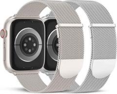 コンパチブル Apple Watch バンド ステンレス留め2パック