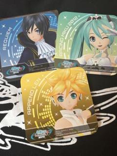 初音ミク KAITO 鏡音レン　Project DIVA f カフェ　コースター 初音ミク KAITO 鏡音レン Project DIVA f カフェ コースター