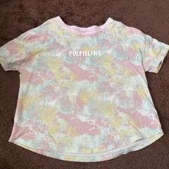 Tシャツ　140 ピンク マーブル柄