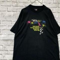 USA製90sヴィンテージTシャツ！シングルステッチ　ブラック半袖古着XL71
