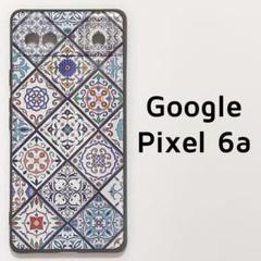 Pixel6a カバー ブルー タイル 青のサムネイル