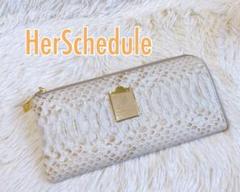 【2回使用】HerSchedule パイソンレザーロングウォレット34,100円 2回使用】HerSchedule パイソンレザーロングウォレット34,100円