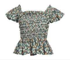 sale 美品 sea new york ブラウス 花柄 ギャザー - メルカリ