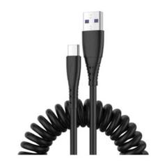 巻き取り式 iPhone 車充急速充電ケーブルUSB C-USB A TypeC