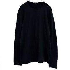 JAEGER【M】ウール長袖カットソー　黒　無地　シンプル