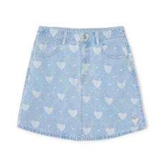 ☆MLB☆ W‘S HEART JACQUARD DENIM SKIRT 大人気 韓国発 半袖 ☆MLB☆ W'S HEART JACQUARD DENIM SKIRT 大人気 韓国発 半袖