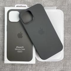 「新品未使用」iPhone 15 シリコンケース MagSafe グレー