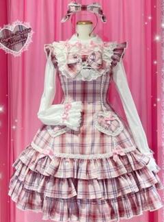 Angelicpretty♡Cute Heart ジャンパースカート タータン - メルカリ