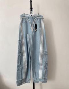★ADIDAS★Denim Linestone Pants デニム ラインストーン パンツ adidas デニム ラインストーン パンツ - メルカリ