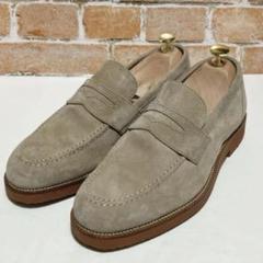【美品】Hush Puppies コインローファー（25）スウェード　革靴 美品】Hush Puppies コインローファー（25）スウェード 革靴
