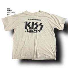 KISSキスバンドTシャツKISSARMYベージュXLフェードy2k激レアカラー