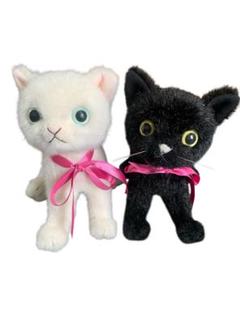 【おトク】 カドリー Cuddly ドロップス 白猫 ブルーアイ 黒猫 イエローアイ ぬいぐるみ