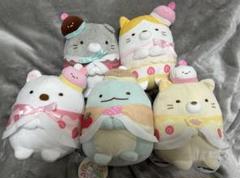 すみっコぐらし　ねこのきょうだいとおかし屋さんぬいぐるみ　5種セット　プライズ品 すみっコぐらし「ねこのきょうだいとおかし屋さん」 グッズ