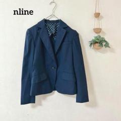 美品◎洋服の青山 3Pスーツセットアップ 佐々木希コラボ ストレッチ素材 希少 青山 - 佐々木希デザインn♡lineセットアップ☆ストライプグレー