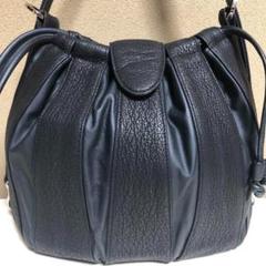 美品★JRA リアル シャークスキン ハンドバッグ ショルダー サメ革 2Way 美品☆JRA リアル サメ革 シャークスキン ハンドバッグ
