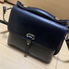 PUレザー 黒 ミニショルダーバッグ