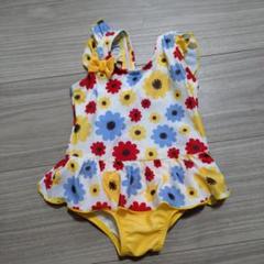 西松屋　女の子　花柄　水着　80cm