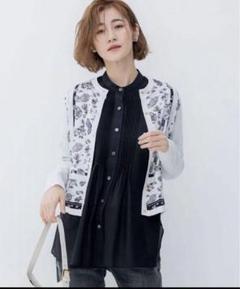 新品未使用　23区 蛯原友里 スカーフパネル カーディガン 新品未使用 23区 蛯原友里 スカーフパネル カーディガン - メルカリ