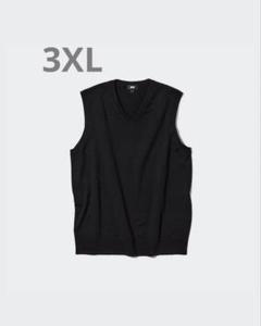 ユニクロ UNIQLO ブラック EFMVネック ベスト