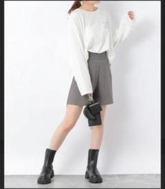 ヘザー　heather リブニットショートパンツ