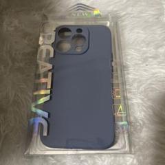 iPhone 15 Pro 対応 ケース　ブルーグレー　シンプル