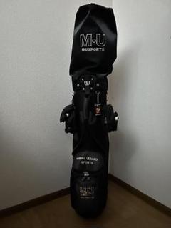 M・U SPORTS ウエサコキャディバッグ ブラック 犬セットシューズ24cm M・U SPORTS ウエサコキャディバッグ ブラック 犬セットシューズ
