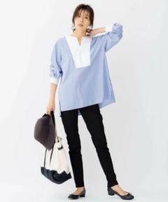 23区 CANCLINI ブザム デザイン ブラウス 38 ストライプ - メルカリ