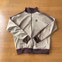 【美品】80s vintage トラックジャケット ラグラン　茶　ベージュ　M 美品】80s vintage トラックジャケット ラグラン 茶 ベージュ M