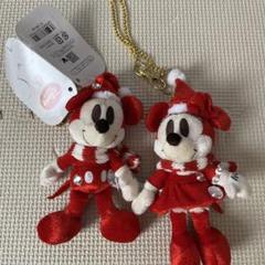 訳あり商品 激レア プラッシュキー ミニー ミッキー クリスマス ディズニー キーホルダー・アクリルキーホルダー