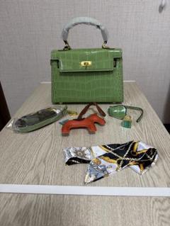 BOLINI 牛革 ハンドバッグ 2WAY ヒマラヤクロコ型押し 馬 鍵 BOLINI 牛革 ハンドバッグ 2WAY ヒマラヤクロコ型押し 馬 鍵