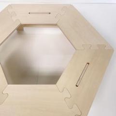 yasu様専用 シナベニヤ ヘキサテーブル 焚き火用テーブル