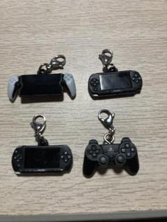ゲーム機・コントローラー ミニチュアストラップ 4個セット