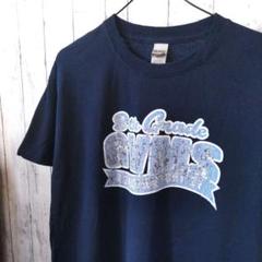 GILDAN ギルダン US 古着 Tシャツ L ネイビー CVMS
