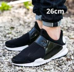 NIKE ソックダート 26cm ブラック/ホワイト　833124-001