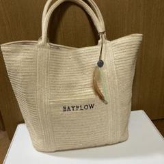 BAYFLOW ベイフロートートバッグ かごバッグ　羽チャーム
