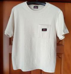 Dickies　クリーム色 コットンTシャツ 半袖 ポケット付き