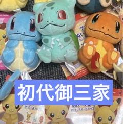 ポケモン　ぬいぐるみ　御三家 ポケットモンスター もこもこぷち ぬいぐるみ。ゼニガメ