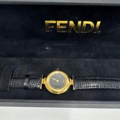 【美品】FENDI オロロジ　レディース アナログ時計 ゴールド/ブラック 楽天市場】カシオ（ブランドフェンディ）（レディース腕時計
