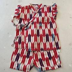 甚平　女の子 90サイズ　夏祭り　フリル　バースデイ