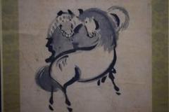 模写/狩野探幽/馬図/布袋屋掛軸HD-532 模写/狩野探幽/馬図/布袋屋掛軸HD-532 - メルカリ