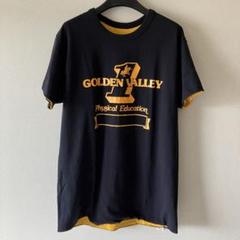 黒×黄Championチャンピオン 80s トリコタグリバーシブルTシャツ