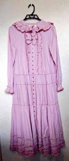 PINK HOUSE gingham hood dress ギンガム ワンピース